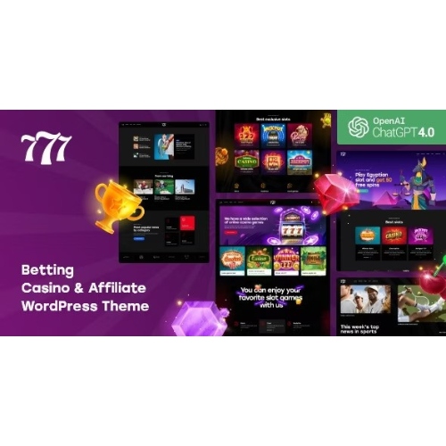 777 – Betting, Casino & Affiliate WordPress Theme