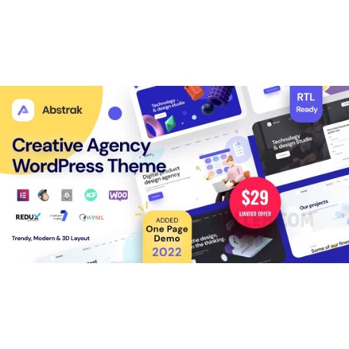 Abstrak – Agency & Portfolio Theme