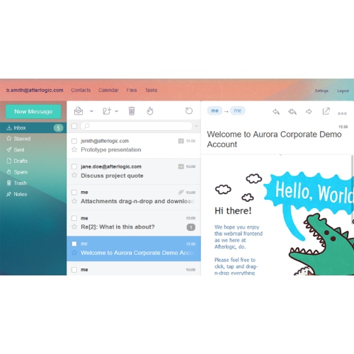 Afterlogic Aurora Corporate – Groupware system for businesses and providers