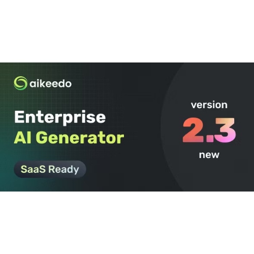 Aikeedo AI – AI Chat, Content, Image, Voice, Code – SaaS – OpenAI, Claude, StabilityAI, ElevenLabs