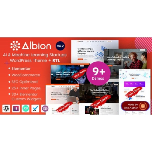 Albion – Artificial Intelligence & Machine Learning Startup WordPress Theme
