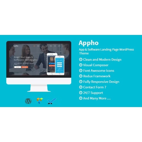 Appho – App & Software Landing Page WordPress Theme