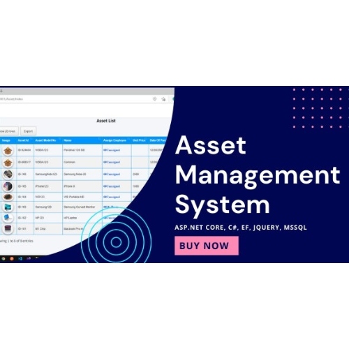 Asset Management System with Barcode | ASP.NET Core | EF Core | .NET Core 6.0