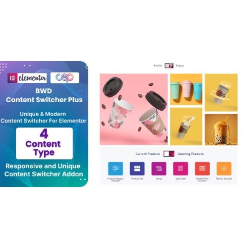 BWD Content Switcher Plus Addon For Elementor