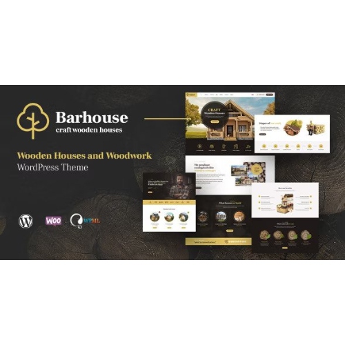 Barhouse – Wooden House Construction and Woodworks WordPress Theme