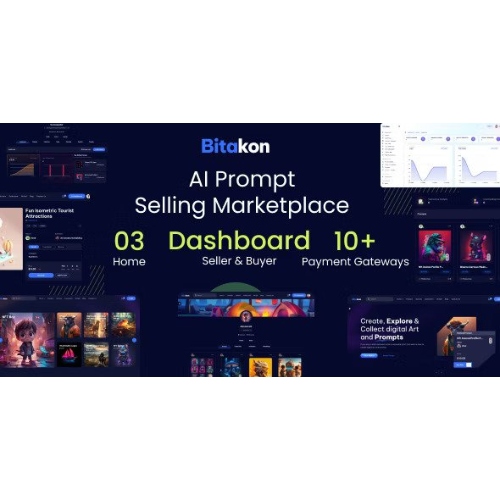 Bitakon – AI Prompt Buy Selling Marketplace (Multi Seller)