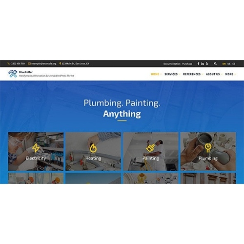 BlueCollar – Handyman & Renovation Business WordPress Theme