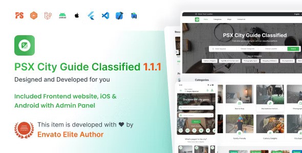 City Guide : Complete Directory Listing Platform (Frontend, Mobile App with Admin Panel) 1.1.1