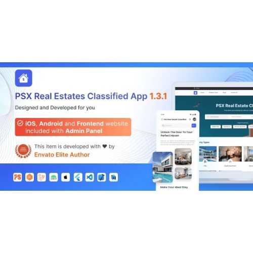 Property & Estate Classifieds | Broker Listings App with Full Frontend and Admin Panel (1.3.2)