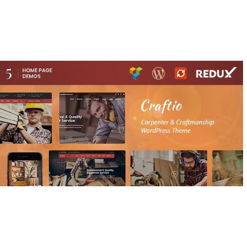 Craftio – Carpenter WordPress Theme