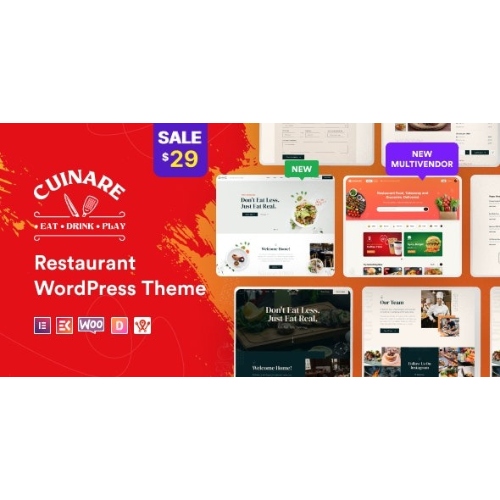 Cuinare – Multivendor Restaurant WordPress Theme