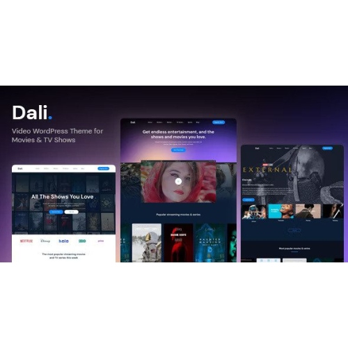 Dali – Movies & TV Shows WordPress Theme