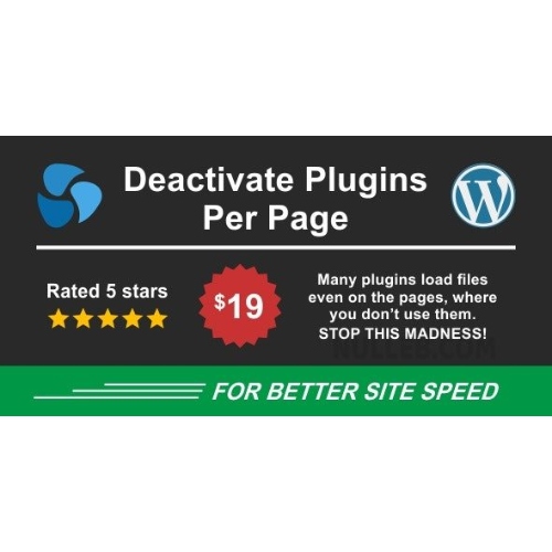 Deactivate Plugins Per Page – Improve WordPress Performance
