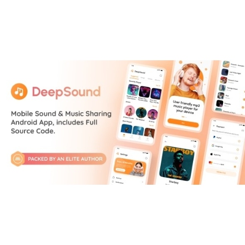 DeepSound Android- Mobile Sound & Music Sharing Platform Mobile Android Application