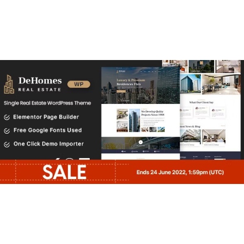 Dehomes – Single Real Estate WordPress Theme