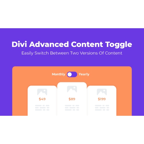 Divi Advanced Content Toggle Module