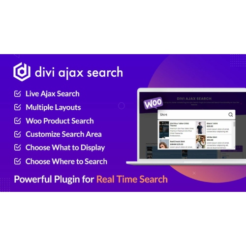 Divi Ajax Search