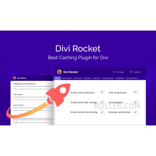 Divi Rocket – Caching Plugin for Divi WordPress