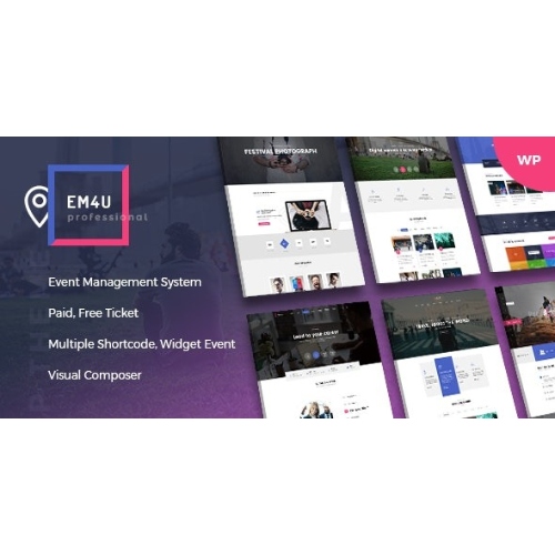 Event Management WordPress Theme for Booking Tickets – EM4U