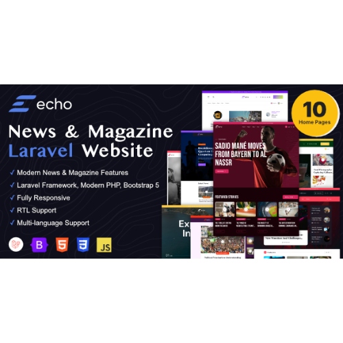 Echo – News & Magazine Laravel Platform
