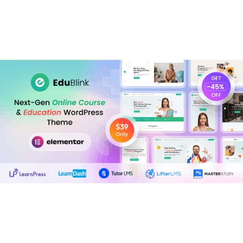 EduBlink – Education & Online Course WordPress Theme
