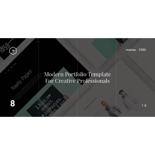 Eight – Responsive Portfolio WordPress Theme