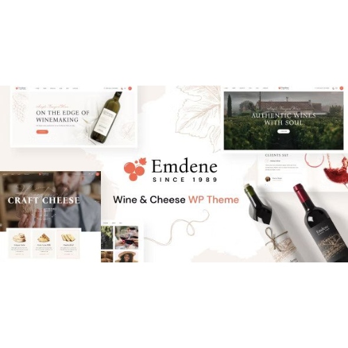 Emdene – Wine & Cheese WordPress Theme