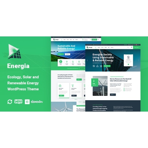 Energia – Renewable Energy WordPress Theme
