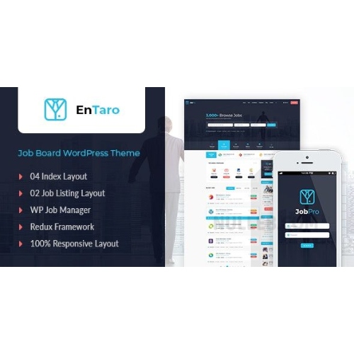 Entaro – Job Portal WordPress Theme