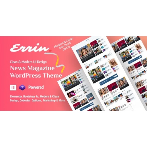 Errin – Personal Blog WordPress Theme