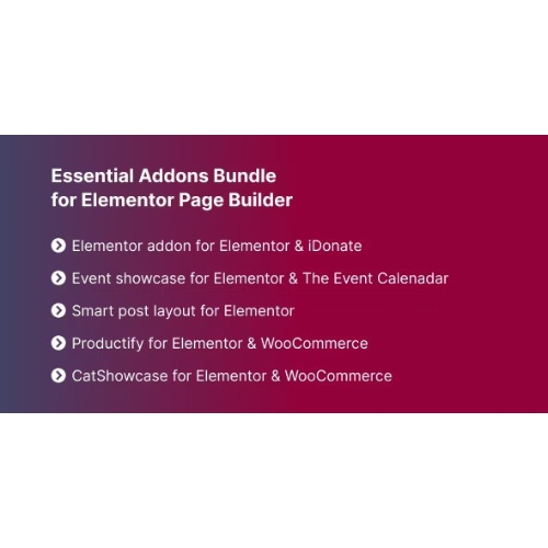 Essential Addons Bundle for Elementor Page Builder
