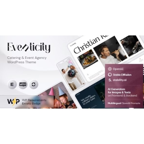 Eventicity – Catering & Event Agency WordPress Theme