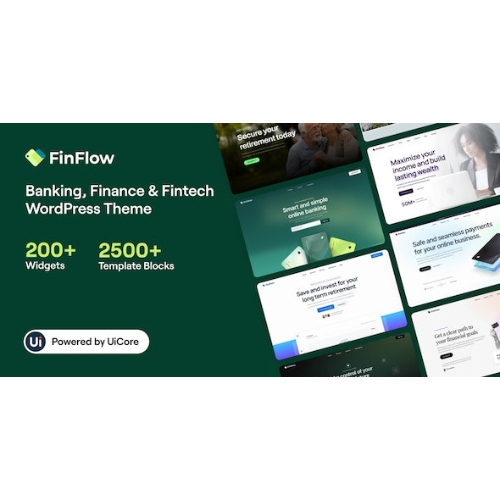 FinFlow – Banking, Finance & Fintech WordPress Theme