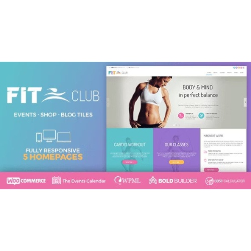 Fitness Club – Health & Gym WordPress Theme