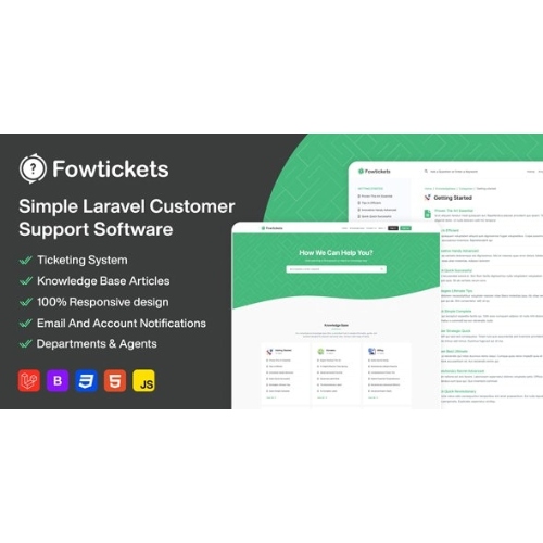 Fowtickets – Simple Customer Support Software With Ticketing System And Knowledge Base