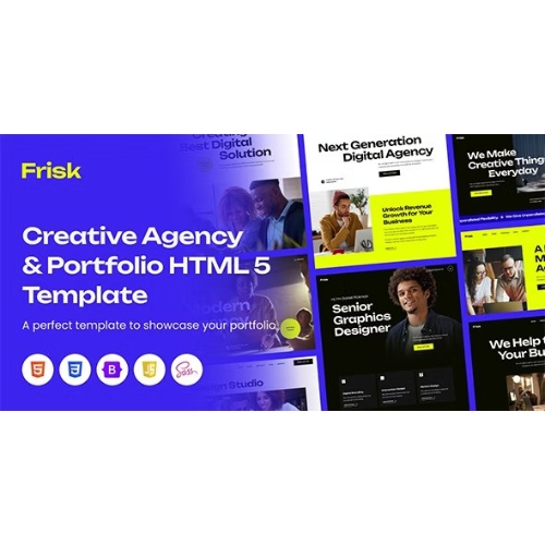 Frisk – Creative Agency & Portfolio Template