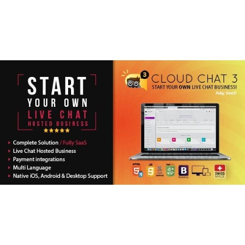 Cloud Chat 3 – SaaS – Live Support Chat Business