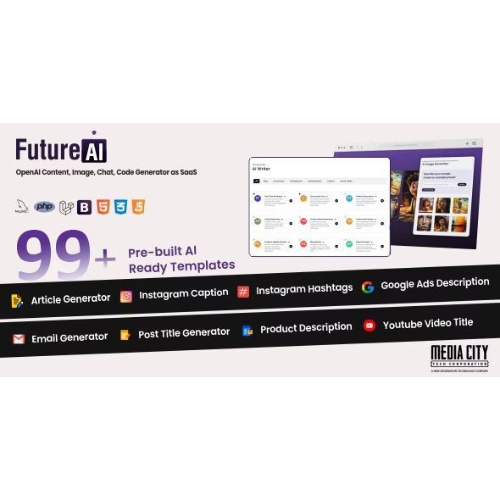 FutureAi – OpenAI Content, Image, Chat, Code Generator as SaaS