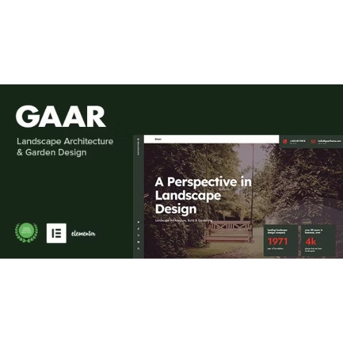 Gaar – Landscape Architecture & Garden Design WordPress Theme