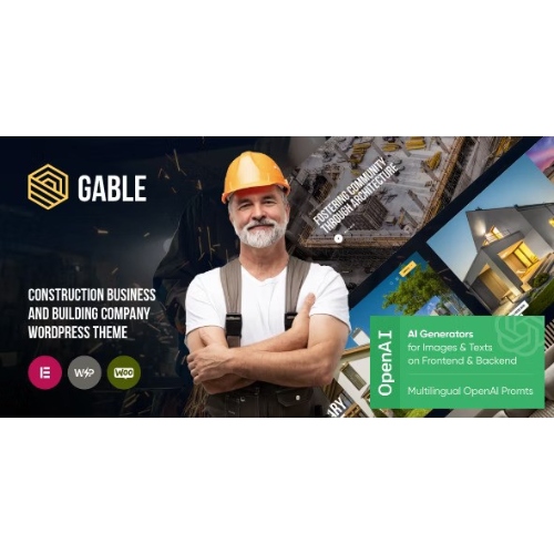 Gable – Construction & Building WordPress Theme