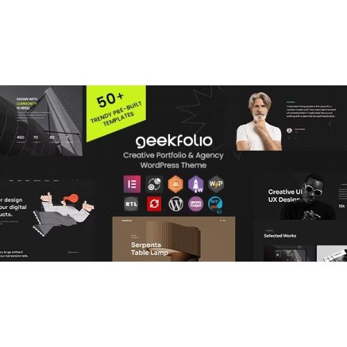 Geekfolio – Elementor Creative Portfolio & Agency WordPress Theme