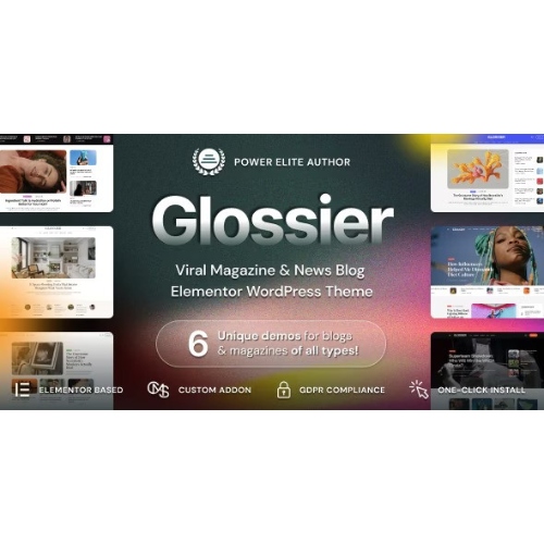 Glossier – Newspaper & Viral Magazine WordPress Theme
