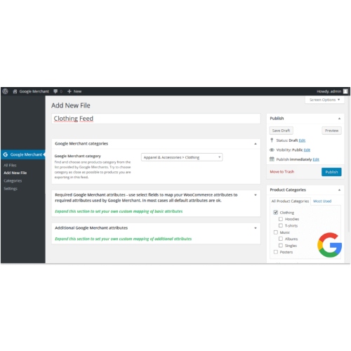 Google Merchant Center XML WooCommerce