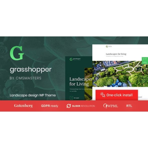 Grasshopper – Landscape Design and Gardening Services WP Theme