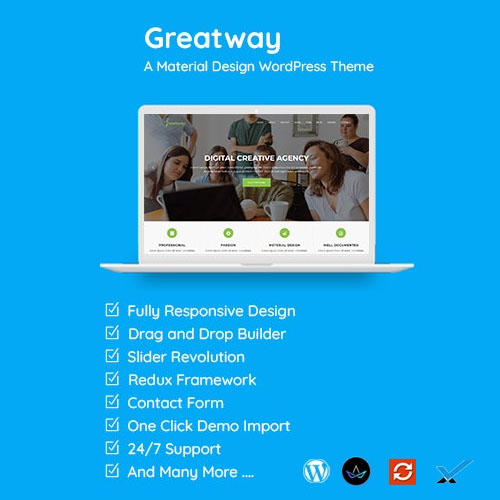 Greatway – Material Design WordPress Theme