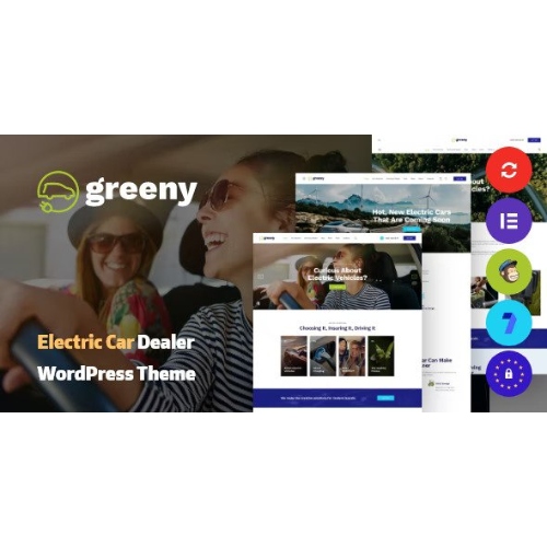 Greeny – Electric Car Dealership WordPress Theme