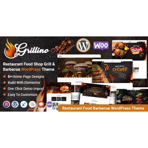 Grillino – Grill, Bar & Restaurant Shop WordPress Theme
