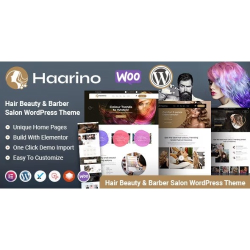 Haarino – Hair Beauty & Makeup Salon WordPress Theme