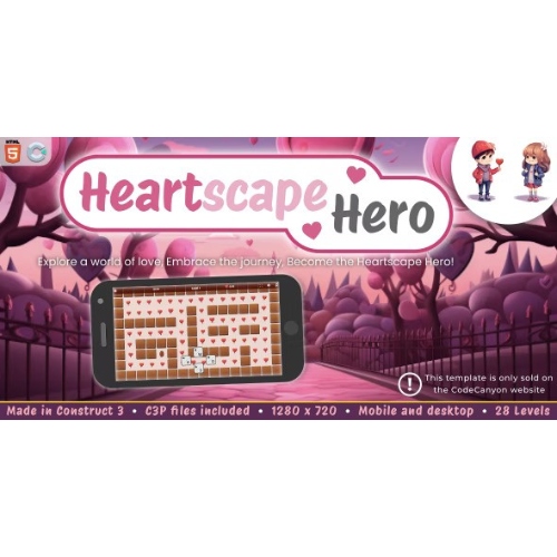 Heartscape Hero – HTML5 Maze game