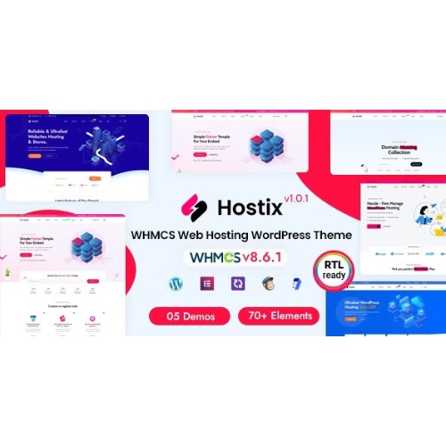 Hostix – Hosting WHMCS WordPress Theme